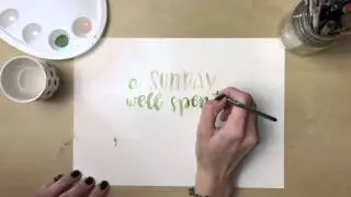 Watercolor Brush Lettering 