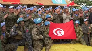 L&rsquo;Hommage de la MINUSCA &agrave;128 Casques bleus tunisiens
