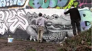 CROCODILE GRAFFITI COLLABORATION