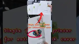 single pass uv printer for notebook / book cover, uv digital printing