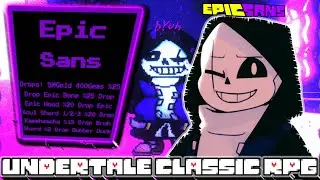 Epic Sans Items Showcase | Undertale Classic RPG (Roblox)