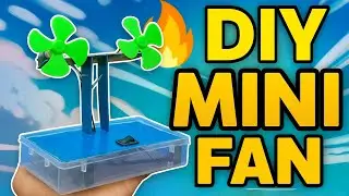 DIY Mini Table Fan 🔥 | Rechargeable Mini Fan | Easy Electronics Project at Home