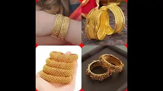 Latest gold kangan designs 2020/kangan design in gold/kada design for ladies in gold