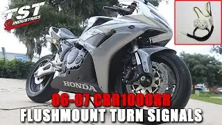 How to: 06-07 Honda CBR 1000RR Flushmount Signal Installation by TST Industries