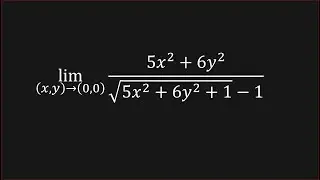 Multi-Variable Calculus Limit Example 1