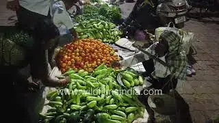 Vegetable market in Puri, Odisha: Fresh subzi veges for the Oriya masses