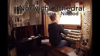 Jonathan Stamp playing on Norwich Cathedral's organ