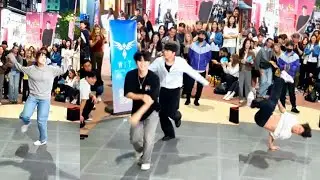 [STREET ARTIST] WIT & GDM SHOW. WITH AUDIENCE. INTERACTIVE HONGDAE BUSKING. 241005.