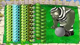 Plants vs Zombies Battlez Minigames - All Pea vs  99999 Gargantuar