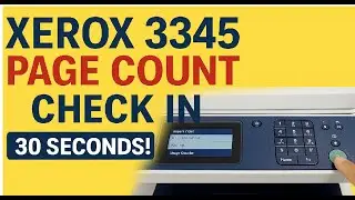 How to Check Page Count in Xerox 3345 Printer | Xerox 3345 Usage Report Step by Step