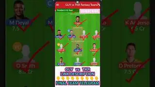 GUY vs TKR Dream11 Prediction🔥| GUY vs TKR Dream11 Prediction Today Match | GUY vs TKR Dream11 Team