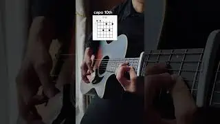 Put capo on 10th fret and play these basic chord