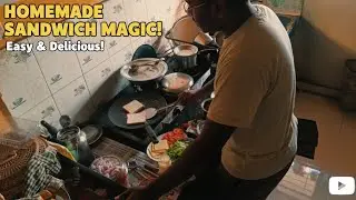 Making a Sandwich 🥪 at home try this out #sandwich #firstvlog #vlog #home #kitchen 