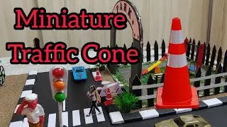 Traffic Cone Miniature|Paper Craft|School Project #diyproject #whatsappstatus #papercraft
