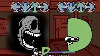 DOORS but Alphabet Lore D sing it | FNF Rush Vs Alphabet Lore D Sings DOORS Song