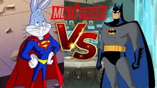 Bugs Bunny VS Batman - MultiVersus GamePlay (5 Points with No Commentary)