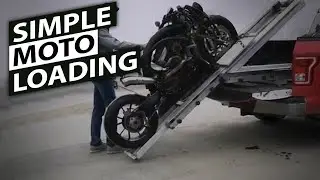 Solo motorcycle lift - no need for ramps