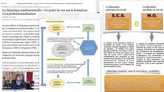 Enregistrement cours sur Didactique Professionnelle partie 1