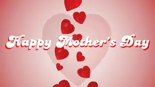 Red Floating Hearts Screensaver Valentine's Day Love Heart Loop Silent Relaxation VJ Video, No Audio