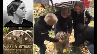 Women cover Susan B. Anthony's tombstone with 'I Voted' stickers - Daily News