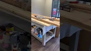 Wow, the shiplap went up so fast! Office kitchen progress | YouTube Shorts