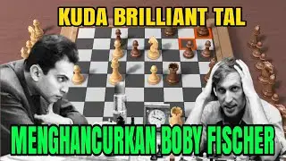 SERU! KETIKA langkah brilliant tal menghancurkan Boby Fischer Belgrade 1959