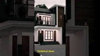 Beautiful house 🏡 model in revit architecture #shorts #revit