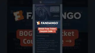 BOGO Free Ticket Fandango Coupon Code | Halloween Savings 2025