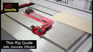 Levoite&trade; Precision Thin Rip Guide Tablesaw Jig