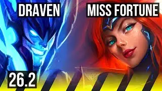 DRAVEN & Lissandra vs MISS FORTUNE & Tahm Kench (ADC) | 8k gold comeback | KR Master | 26.2
