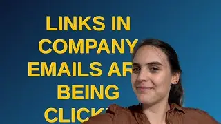 Links in company emails are being clicked from random IPs