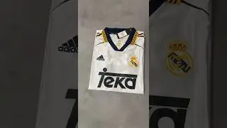 98-00Real Madrid retro jersey No. 7 Raul details #football #championsleague #realmadrid #halamadrid