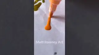 Activate Orange Paint Pen #posca #art #shorts #satisfying  #artandcraft