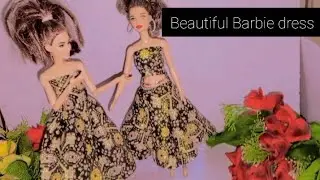 Barbie frock diy 💞🌹💞👗 dress #trending #barbiedoll #viral #barbiefashion #diy #shortsfeed 