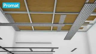 Horizontal self supported ceiling using DURASTEEL