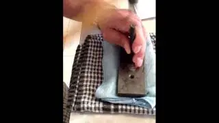 Metal Chasing/Repousse Art- Avedis The Master At Work - Making a  Customer  Earrings in the Kitchen!