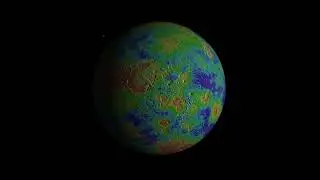 Planet Venus - Radar Map