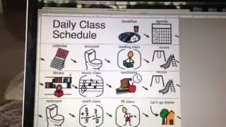 Visual Daily class schedule