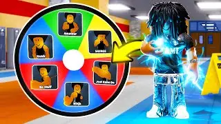 Random Wheel Decides My STYLE in Roblox Fight In A School