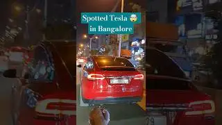 Spotted Tesla in Bangalore. Left hand side driving. #tesla #wow #amazing #bangaloreweekends #bgm