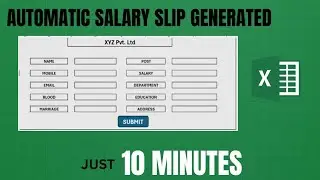 Why Excel's Auto Generate Feature is a GAME CHANGER for Employee Data and Salary Slips