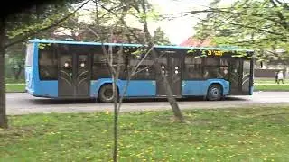 Bus Electron A18501 No. AO 0021 AF Uzhgorod city, Grushevskogo street. New Ukrainian low-floor bus