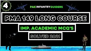 PMA 149 Long Course - Solved Important Academic Mcq's 2021 (present and past Papers) || Part-4