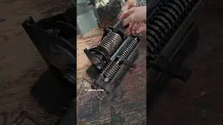 Division on a 1930s Triumphator pinwheel mechanical calculator | without body | odhner calculator