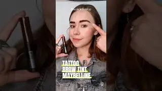 Tattoo brow tint Maybelline &iquest;Funciona en piel grasa? #makeup #maybelline #microblading