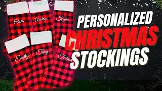 Personalized Christmas Stockings | Easy DIY with Names