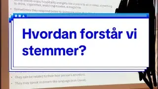 Hvordan forst&aring;r vi stemmer?