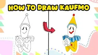 How to Draw Kaufmo from The Amazing Digital Circus in Minutes