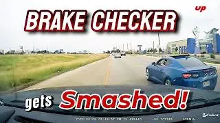 ROAD RAGER BRAKE CHECKING GONE WRONG!!  Bad Driving, Car Crashes, Close Calls! Dashcam Videos 857