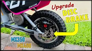 $39 upgrade to safer Hydraulic Disc Brake on Razor MX350 MX400